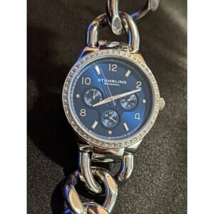 Stuhrling Lady Renoir Shine 813S 02 Women's Quartz Watch Blue Face SS 50M WR